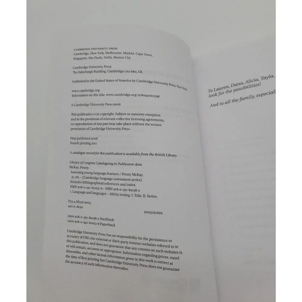 Assessing Young Language Learners By Penny McKay‎ Cambridge Language Assessment